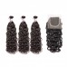 Stema Virgin Water Wave Hair With 4X4 Transparent & HD Lace Closure